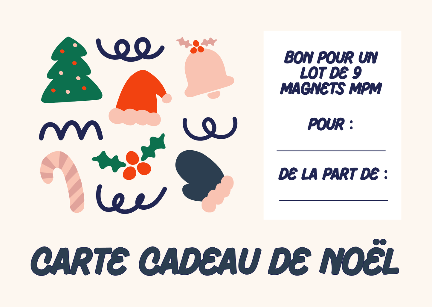 Carte-cadeau Mon Petit Magnet et son envoi en suivi